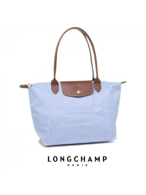 LC026*LONGCHAMP LE PLIAGE TOTE 2605089 SMALL/LONG HANDLE (BLUE MIST) *SUPER SALE